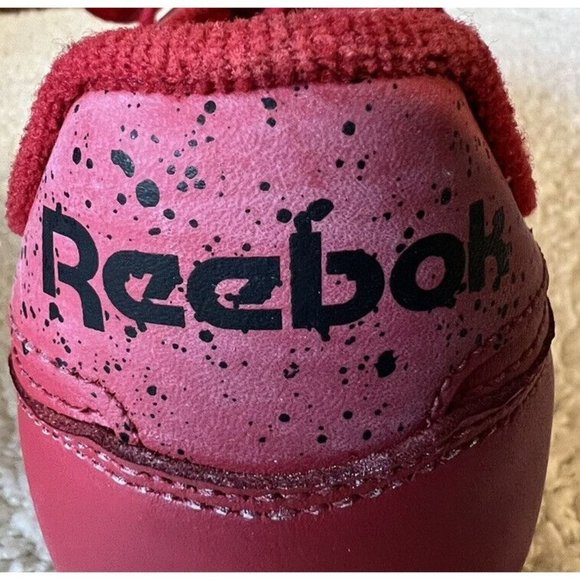 Reebok Classics Red Leather Speckle Running Sneaker Shoes Mens US Size 10.5 - Picture 5 of 8